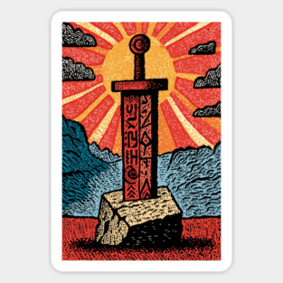 The Sword in the Stone | A Mythic Hero's Legend Magnet