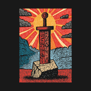 The Sword in the Stone | A Mythic Hero's Legend T-Shirt