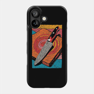 Chef's Knife in Action | Culinary Knife Skills Art Phone Case