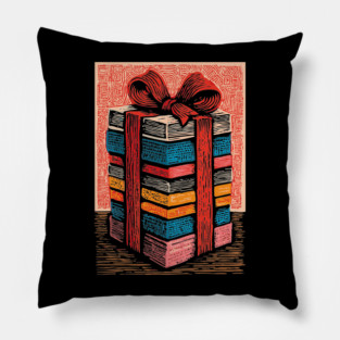 Festive Stack of Gifts | Holiday and Birthday Box Pillow