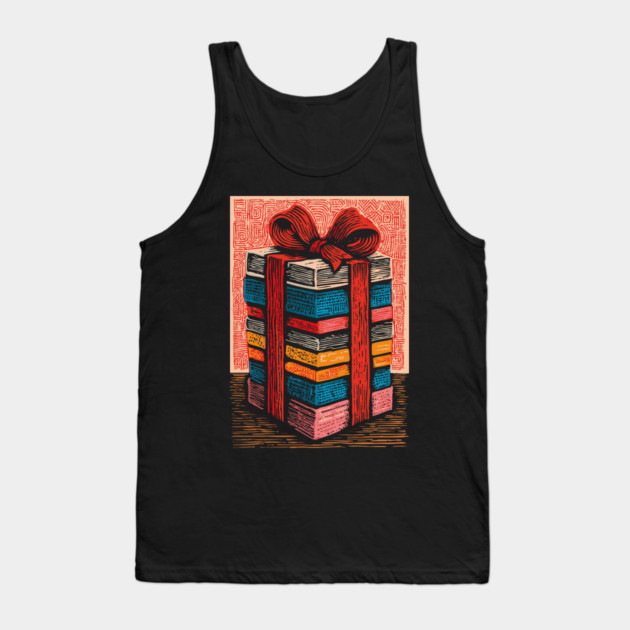 Festive Stack of Gifts | Holiday and Birthday Box Tank Top by TuncGK