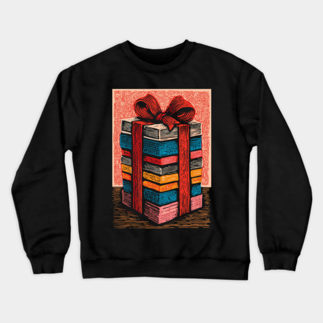Festive Stack of Gifts | Holiday and Birthday Box Crewneck Sweatshirt by TuncGK