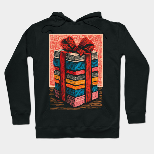 Festive Stack of Gifts | Holiday and Birthday Box Hoodie by TuncGK