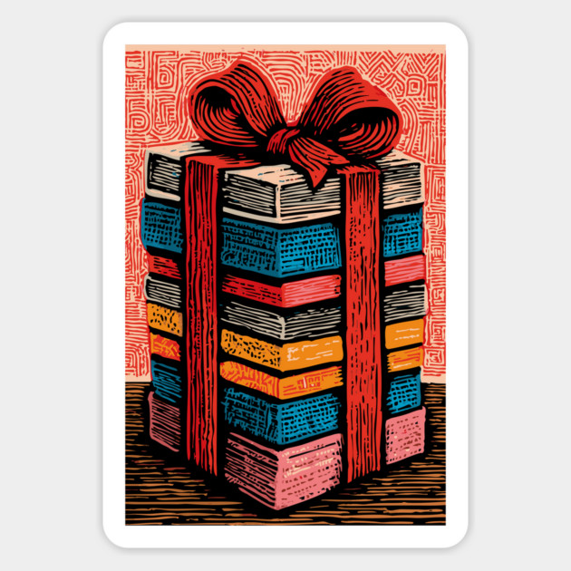 Festive Stack of Gifts | Holiday and Birthday Box Magnet by TuncGK