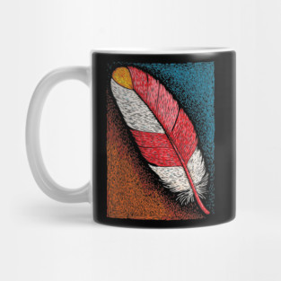 Spiritual Red Feather | A Message of Freedom Mug