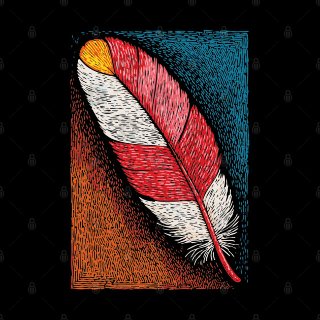 Spiritual Red Feather | A Message of Freedom by TuncGK
