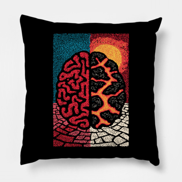 The Barren Mind | A Creative Block Metaphor Pillow by TuncGK