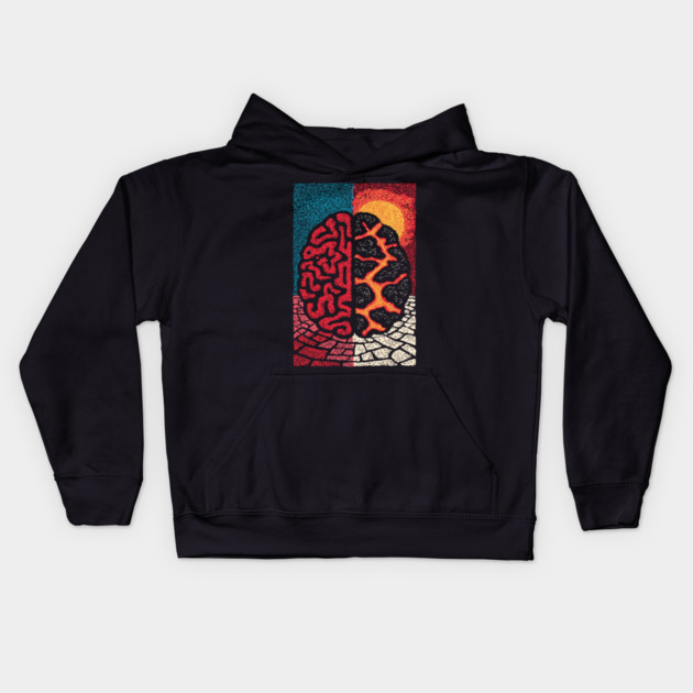 The Barren Mind | A Creative Block Metaphor Kids Hoodie by TuncGK