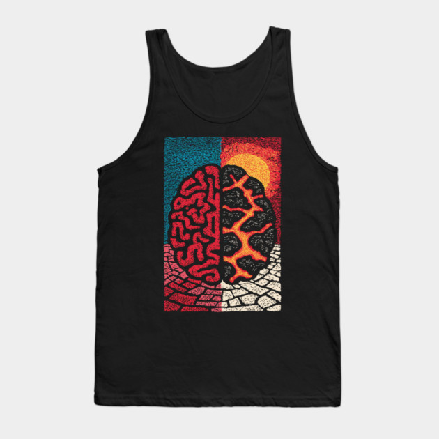 The Barren Mind | A Creative Block Metaphor Tank Top by TuncGK