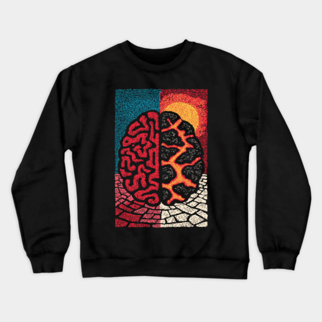 The Barren Mind | A Creative Block Metaphor Crewneck Sweatshirt by TuncGK