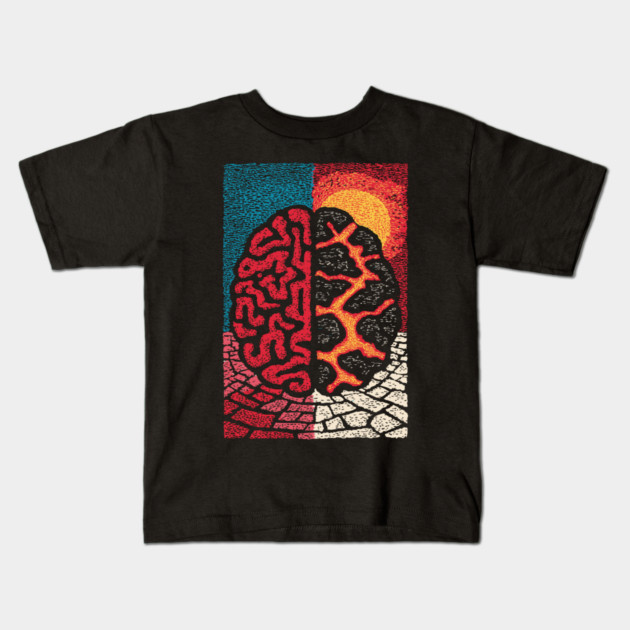 The Barren Mind | A Creative Block Metaphor Kids T-Shirt by TuncGK