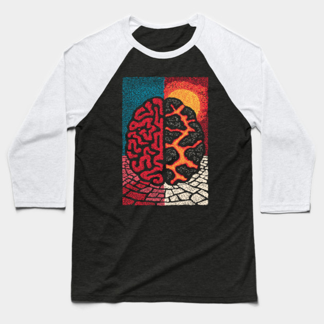 The Barren Mind | A Creative Block Metaphor Baseball T-Shirt by TuncGK
