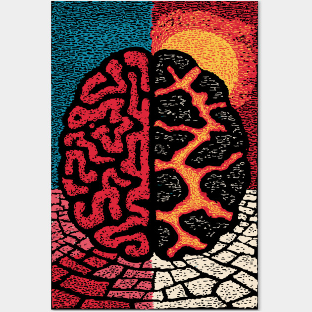 The Barren Mind | A Creative Block Metaphor Wall Art by TuncGK