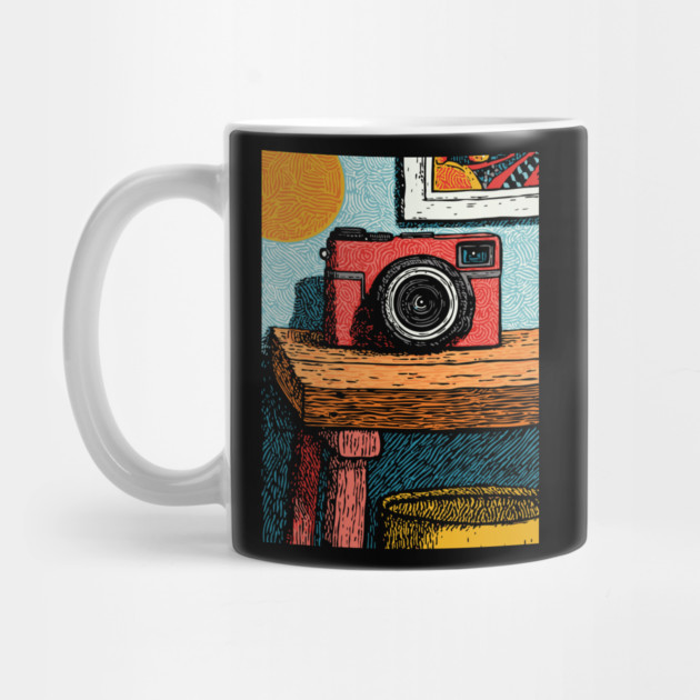 Vintage Camera on Table | Film Photography Art by TuncGK
