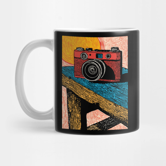 Rustic Vintage Camera | Boho Photography Art by TuncGK