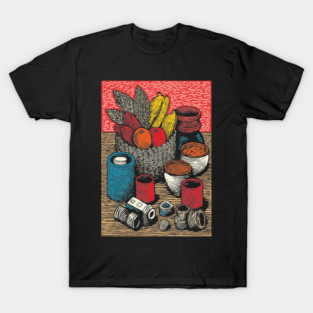 Bountiful Harvest Cornucopia | Autumn Thanksgiving Art T-Shirt