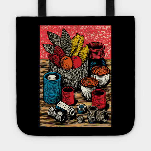 Bountiful Harvest Cornucopia | Autumn Thanksgiving Art Tote by TuncGK
