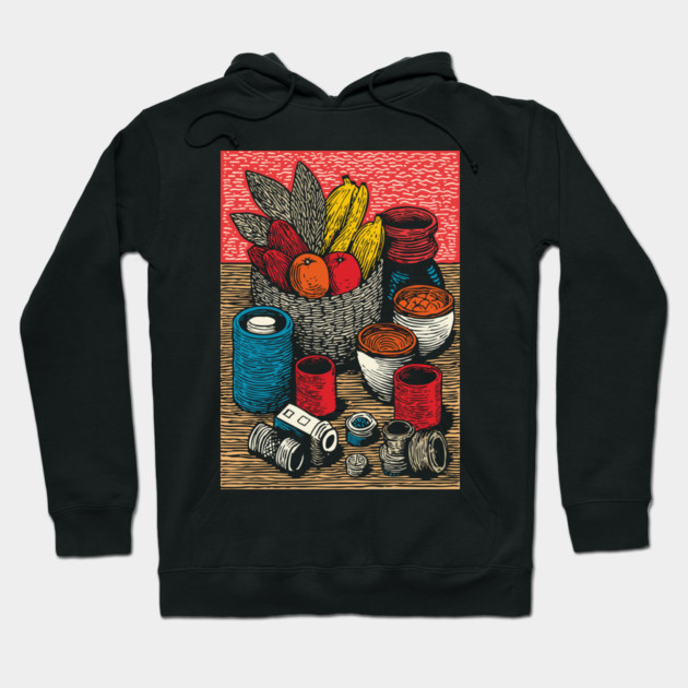 Bountiful Harvest Cornucopia | Autumn Thanksgiving Art Hoodie by TuncGK
