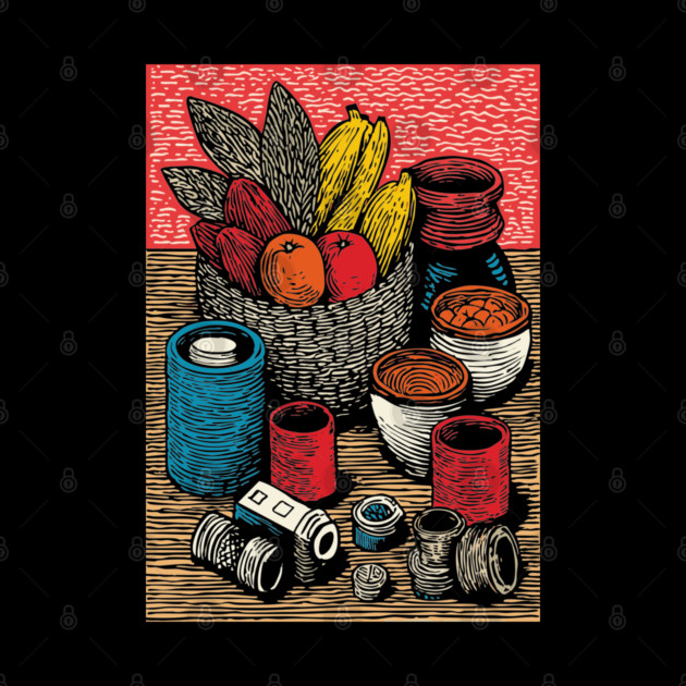 Bountiful Harvest Cornucopia | Autumn Thanksgiving Art by TuncGK