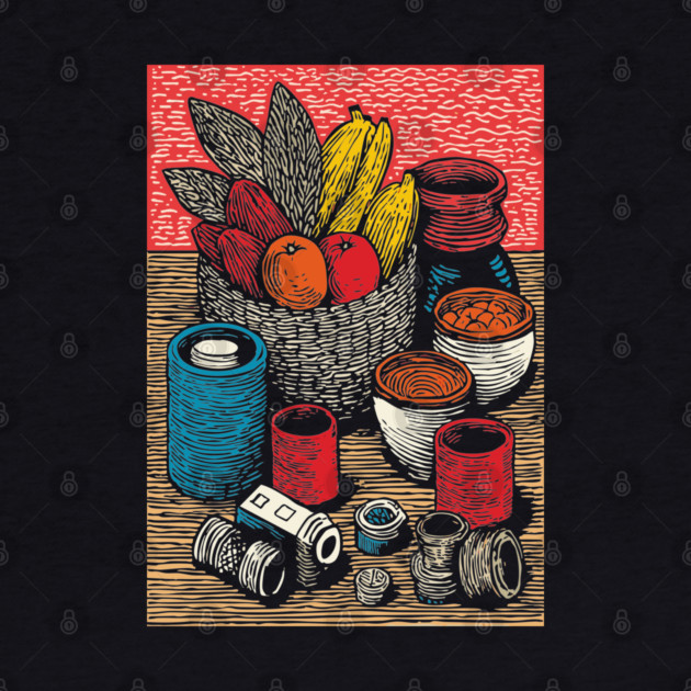 Bountiful Harvest Cornucopia | Autumn Thanksgiving Art by TuncGK