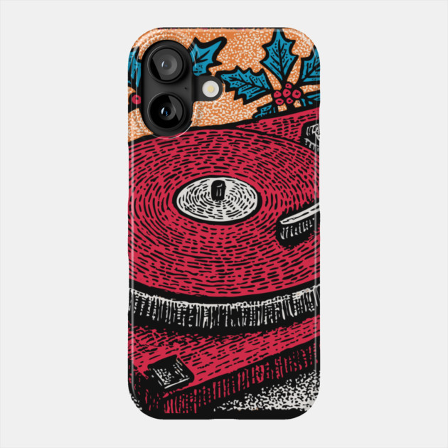 Red Vinyl Turntable | For the Record Collector Phone Case by TuncGK