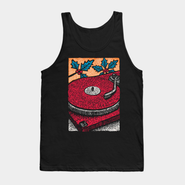 Red Vinyl Turntable | For the Record Collector Tank Top by TuncGK