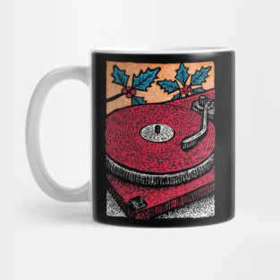 Red Vinyl Turntable | For the Record Collector Mug