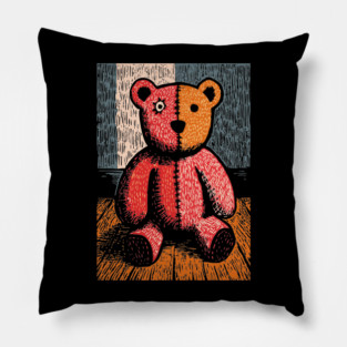 Classic Teddy Bear | A Nostalgic Childhood Toy Pillow