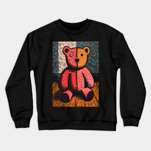 Classic Teddy Bear | A Nostalgic Childhood Toy Crewneck Sweatshirt by TuncGK