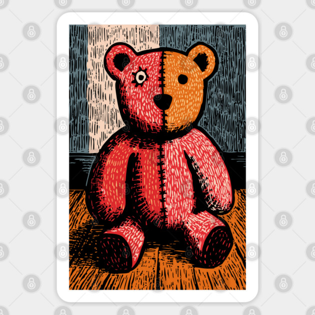 Classic Teddy Bear | A Nostalgic Childhood Toy Sticker by TuncGK