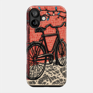 Vintage City Bicycle | An Urban Commuter's Ride Phone Case