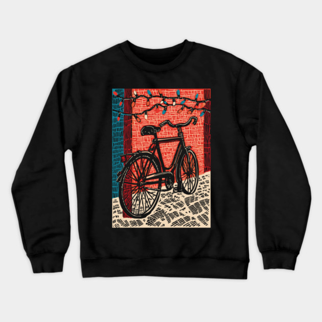 Vintage City Bicycle | An Urban Commuter's Ride Crewneck Sweatshirt by TuncGK