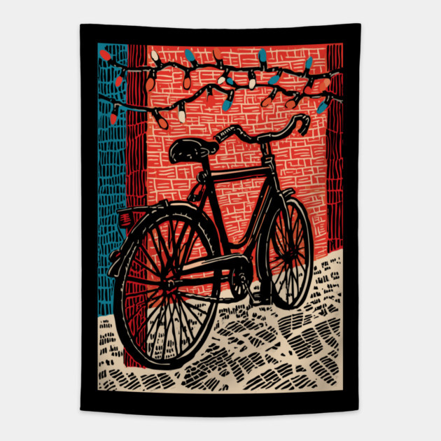 Vintage City Bicycle | An Urban Commuter's Ride Tapestry by TuncGK