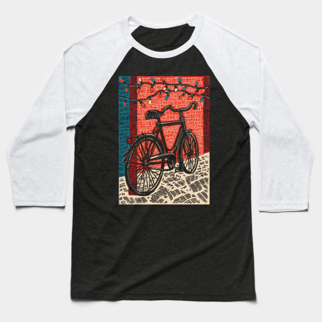 Vintage City Bicycle | An Urban Commuter's Ride Baseball T-Shirt by TuncGK