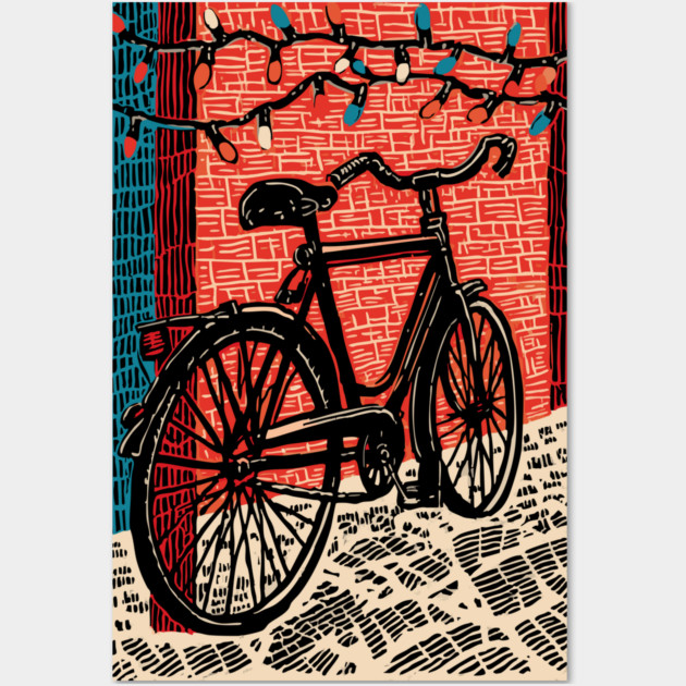 Vintage City Bicycle | An Urban Commuter's Ride Wall Art by TuncGK