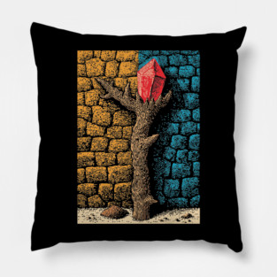 Magic Healing Crystal | A Witchy Nature Talisman Pillow