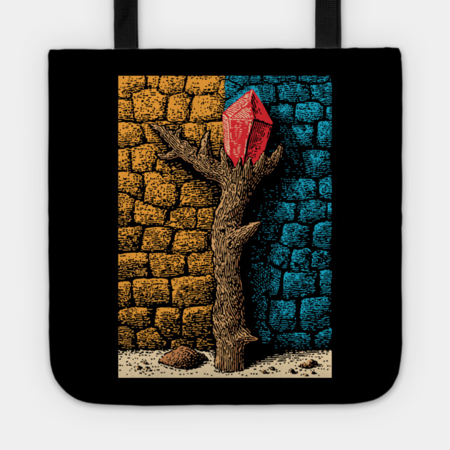 Magic Healing Crystal | A Witchy Nature Talisman Tote by TuncGK