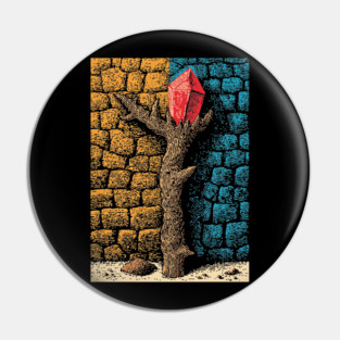 Magic Healing Crystal | A Witchy Nature Talisman Pin