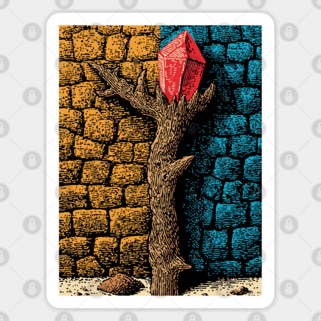 Magic Healing Crystal | A Witchy Nature Talisman Sticker by TuncGK