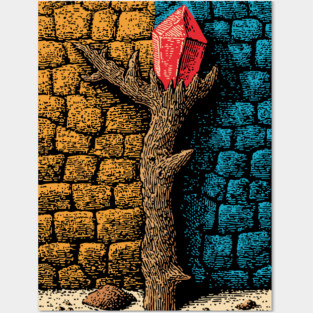 Magic Healing Crystal | A Witchy Nature Talisman Posters and Art