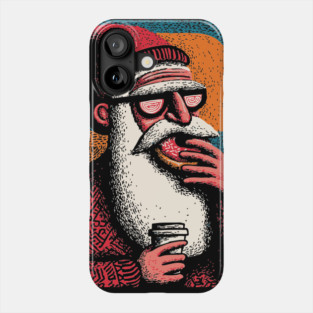 Cool Hipster Santa | A Modern Christmas Vibe Phone Case