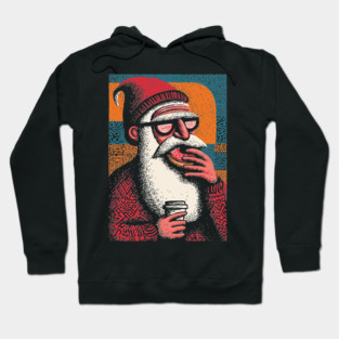 Cool Hipster Santa | A Modern Christmas Vibe Hoodie