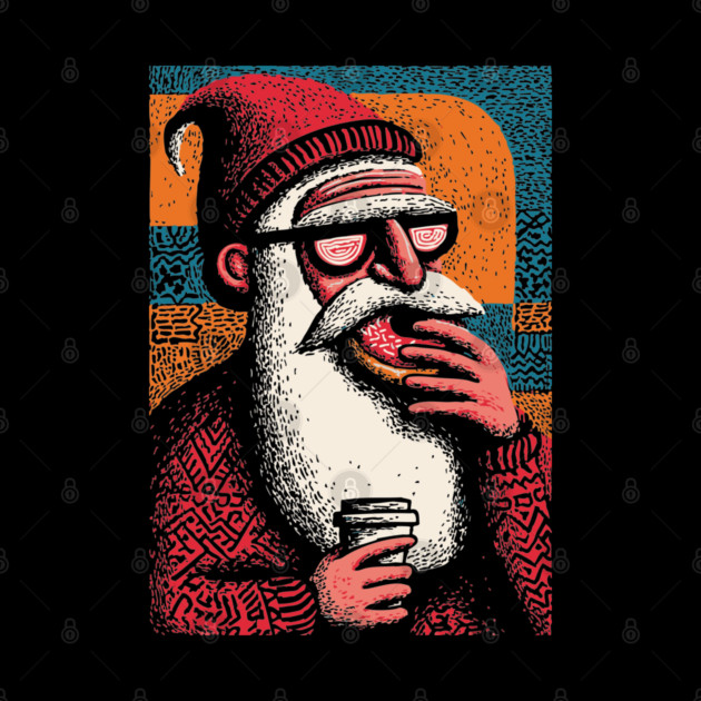 Cool Hipster Santa | A Modern Christmas Vibe by TuncGK