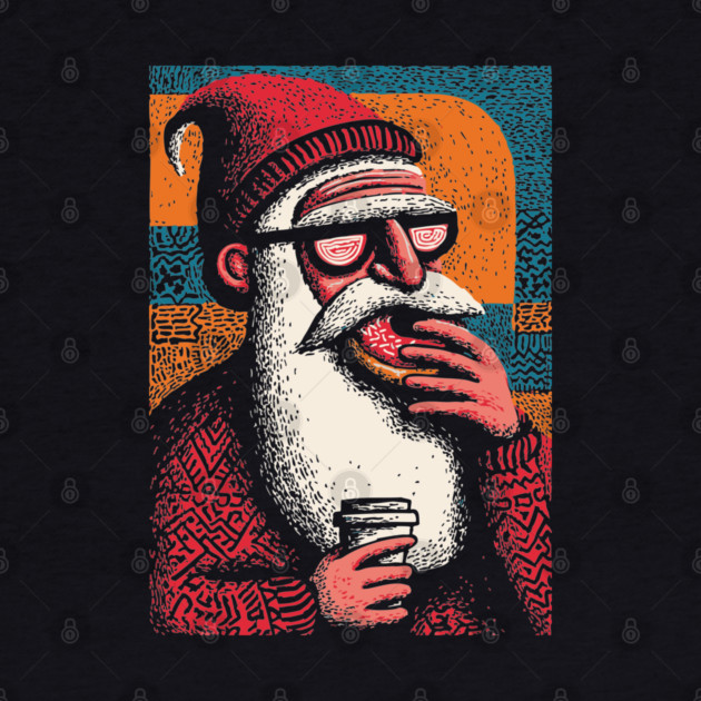 Cool Hipster Santa | A Modern Christmas Vibe by TuncGK