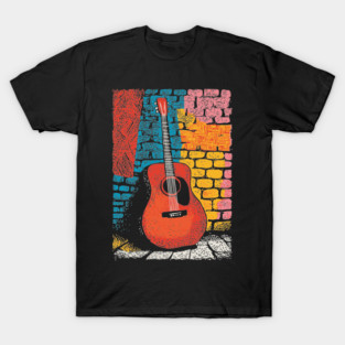 Acoustic Guitar Art | The Folk Singer's Companion T-Shirt