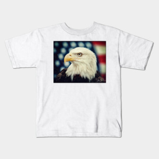 Bald Eagle - Freedom and Power - Patriotic Symbol Kids T-Shirt