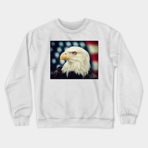 Bald Eagle - Freedom and Power - Patriotic Symbol Crewneck Sweatshirt by Art2Wear