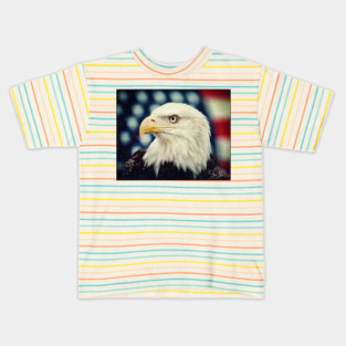 Bald Eagle - Freedom and Power - Patriotic Symbol Kids T-Shirt