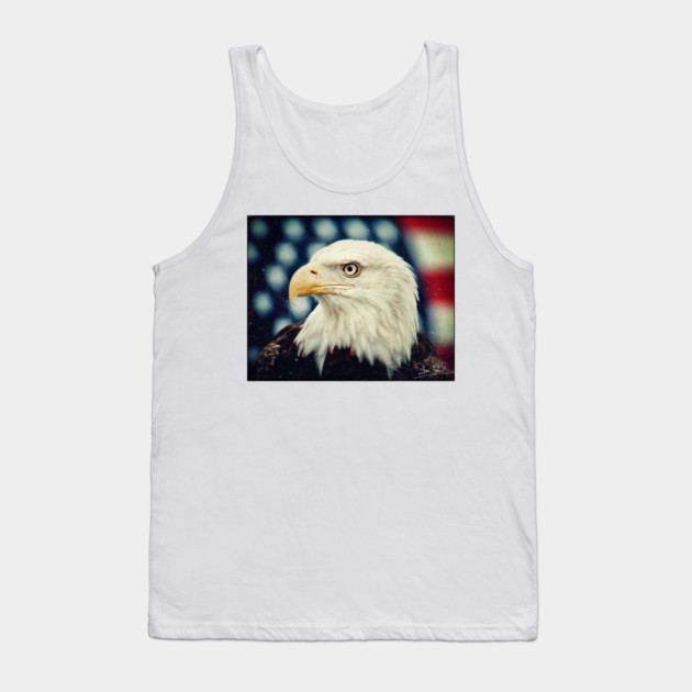 Bald Eagle - Freedom and Power - Patriotic Symbol Tank Top by Art2Wear