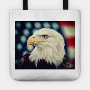 Bald Eagle - Freedom and Power - Patriotic Symbol Tote